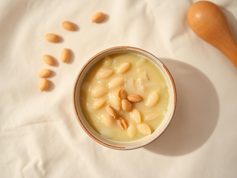 Ilustrasi hidangan Bubur Oat Ayam Brokoli
