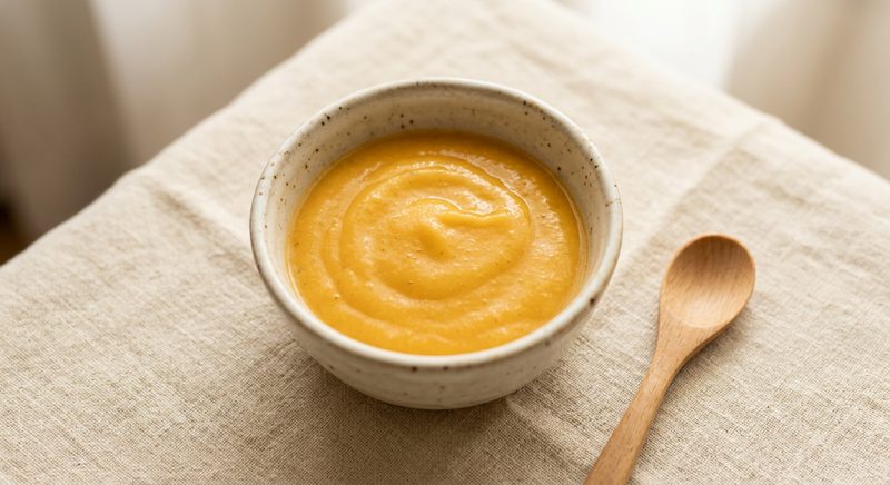 Ilustrasi hidangan Puree Pepaya Mangga