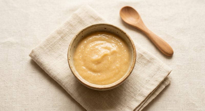 Ilustrasi hidangan Puree Pepaya Pisang