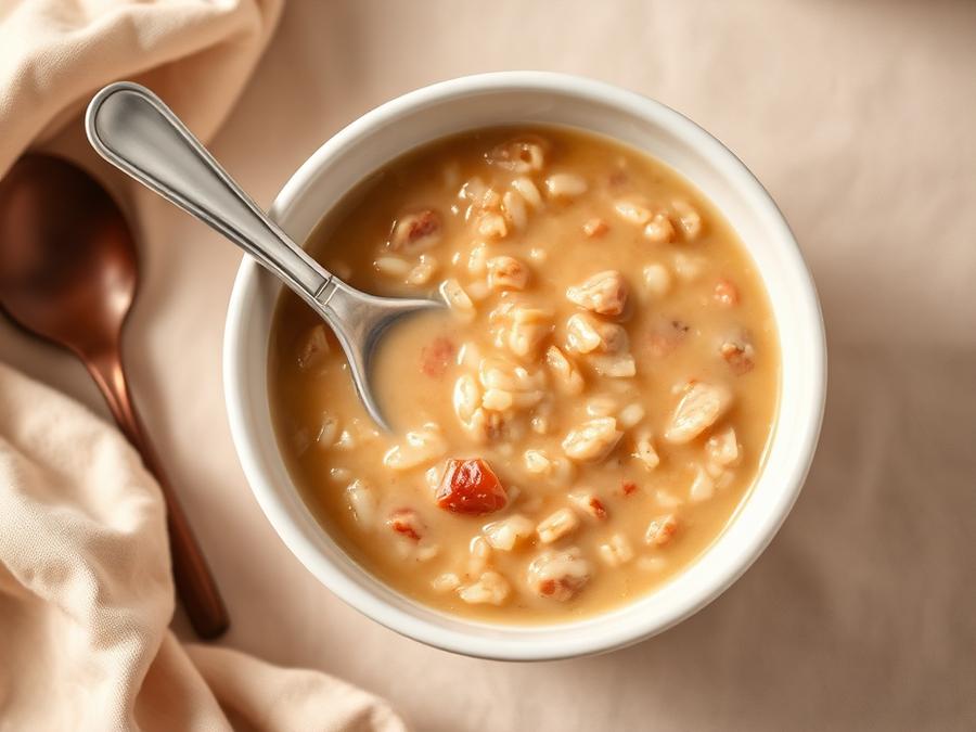 Ilustrasi hidangan Bubur Hati Ayam