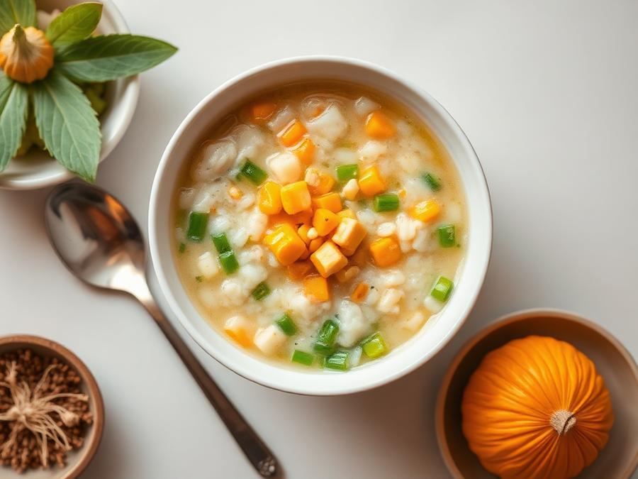 Ilustrasi hidangan Bubur Manado