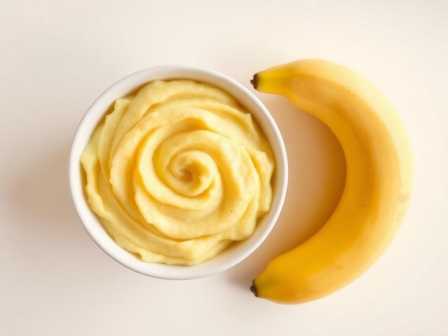 Ilustrasi hidangan Pure Pisang