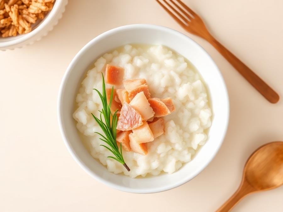 Ilustrasi hidangan Bubur Ikan Tuna