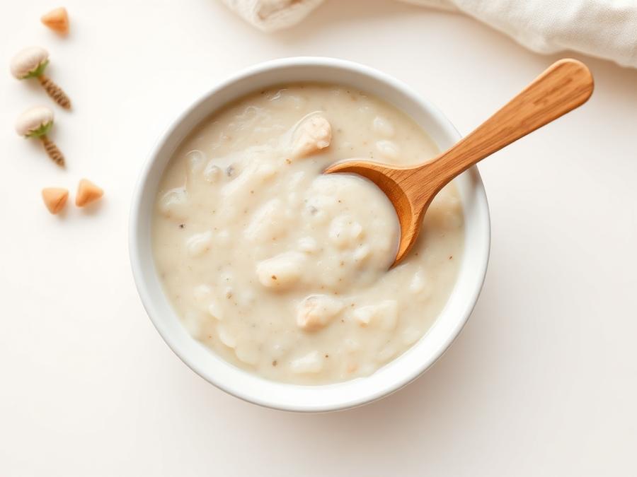 Ilustrasi hidangan Bubur Hati Ayam